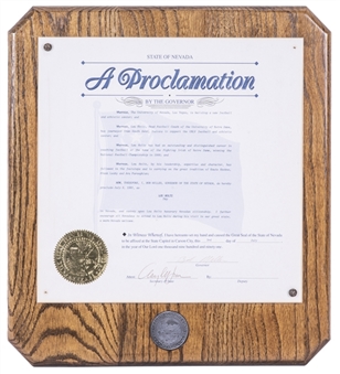 1991 State of Nevada Proclamation Of 7/8/91 As Lou Holtz Day (Holtz LOA)